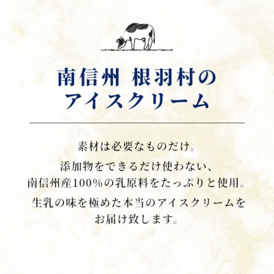 【発送月固定定期便】3種類のアイス定期便☆根羽村産アイスが毎月7個届く! 合計21個全3回