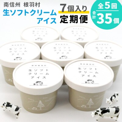 【発送月固定定期便】生乳の美味しさそのまま!生ソフトクリームアイス 合計35個全5回