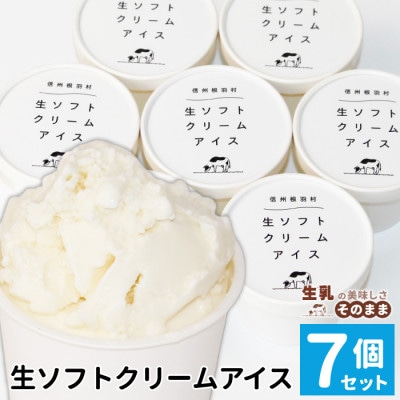 着色料・香料不使用!優しいくちどけ。生ソフトクリームアイス(80ml)×7個 アイスクリーム ミルク