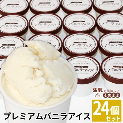 マダガスカル産バニラビーンズを使用!バニラアイスクリーム　24個セット アイスクリーム
