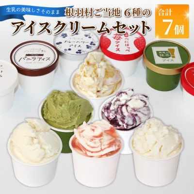 根羽村 ご当地アイス 6種のアソート 7個セット《80ml×7》