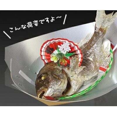 《瀬戸内天然真鯛500g 炭火焼》お頭付き祝い鯛　レシピ・祝い飾り付き