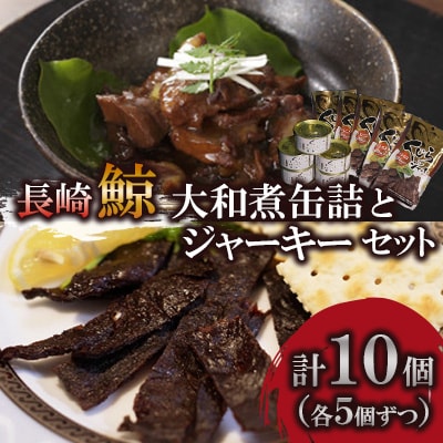 大和煮缶詰とジャーキーセット(各5個)