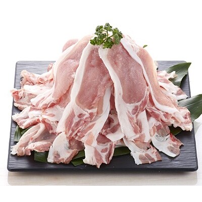 長崎県産「競り美豚」ロース切り落とし3kg