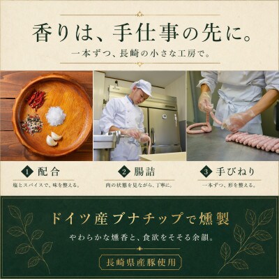【長崎県産豚】燻製5種6パック・約980g|ハム・ベーコン・ウインナー