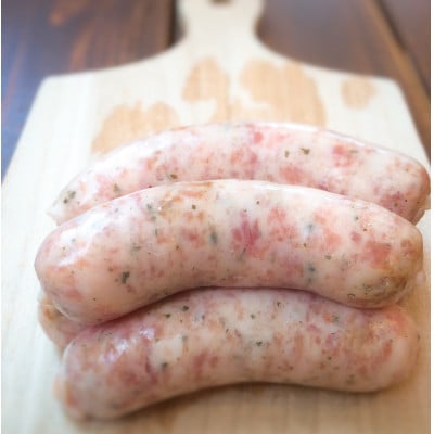 【発送月固定定期便】【焼くとジューシー、ボイルでスープのダシに】低添加生ソーセージセット全3回