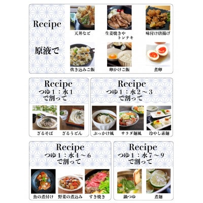 万能つゆ(かつお風味)×長崎柑橘ゆうこうドレッシング(大容量)セット