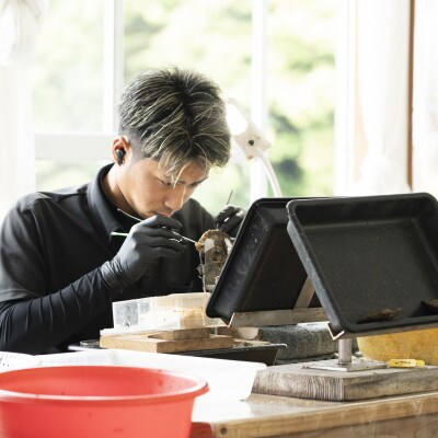 PT850/7.5mmアコヤ真珠　スルーペンダント