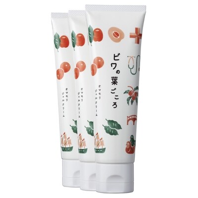 ビワの葉ごころ オマモリジェルクリーム50g【皮膚科医監修ドクターズコスメ】3点セット