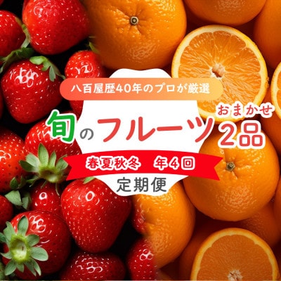 【発送月固定定期便】旬のフルーツ定期便 食べ比べセット 季節の果物を2品目詰め合わせ全4回