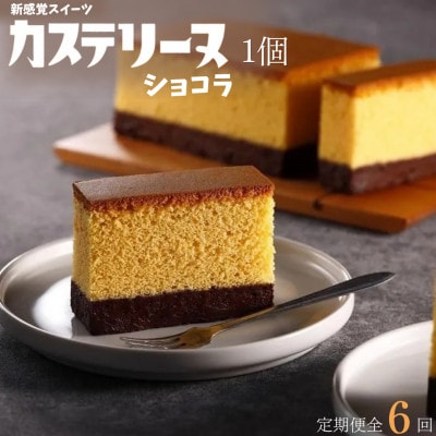 【毎月定期便】長崎カステリーヌ〈ショコラ〉1個 ～パティシエが生み出す新感覚スイーツ～全6回