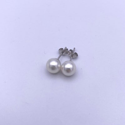 あこや真珠　ピアス(7.0-7.5mm)(SV)