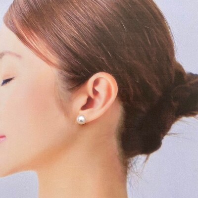 あこや真珠　ピアス(8.0-8.5mm)(K18)
