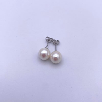 あこや真珠　ピアス(8.0-8.5mm)(SV)