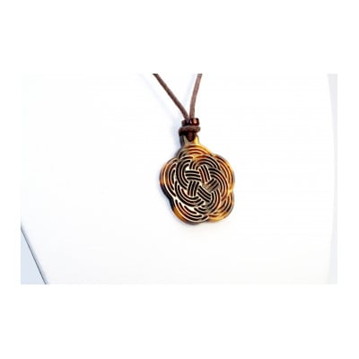 【べっ甲】《Mizuhiki シリーズ》Azalea ペンダント