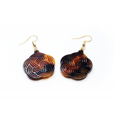 《Mizuhiki シリーズ》Plum Knot ピアス