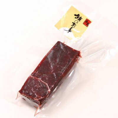 鯨の刺身(赤身)ブロック　約150g　2個