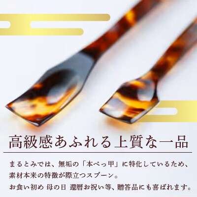 本べっ甲アイスクリームスプーン2本セット～長崎べっ甲細工まるとみ～