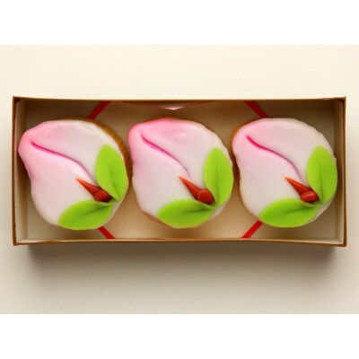 【長崎縁起菓子】桃カステラ3個入(長崎市)
