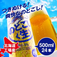 2023年11月発送開始『定期便』北海道千歳工場製造　キリン　のどごし生　500ml缶×24本全2回