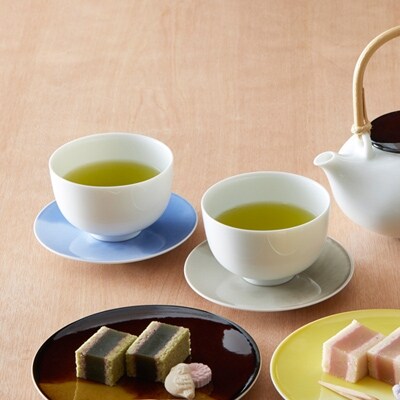 【miyama.】色のグラデーションが味わい深い、モダンな日常使いの茶の器　かさね茶器　茶器セット