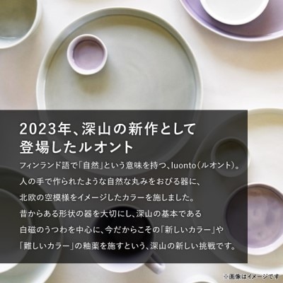 【miyama.】ルオント　24cmプレート　2枚組(パープル)