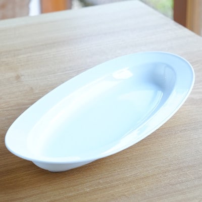 miyama.のカレーのうつわ　いつものカレー皿　 白磁