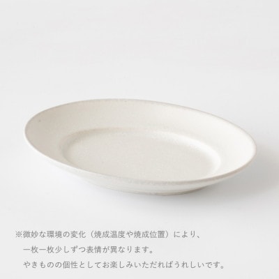 【美濃焼】miyama.　日常使いにピッタリ!取皿サイズのオーバルプレートペア　トゥインクルホワイト
