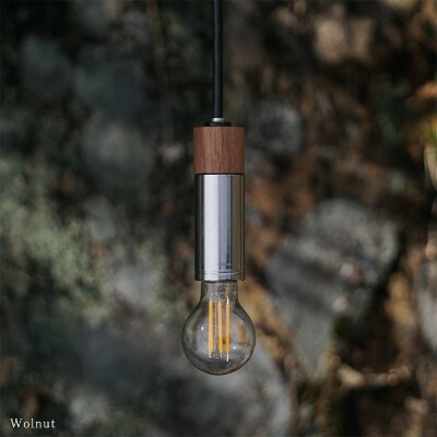 CTSH LIGHT. ペンダントライト CIRCLE【Walnut×クロム加工  E-17】
