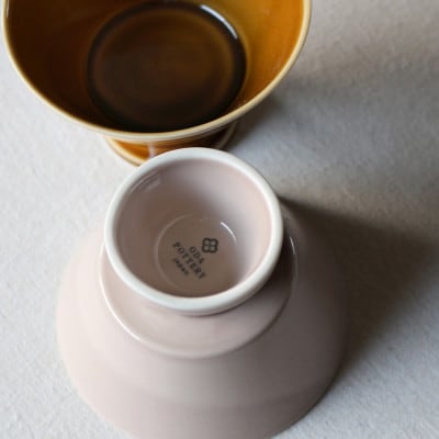 小田陶器のSonnette-ソネット-デザートボウル2個セット　シンプルでスタッキングできる器