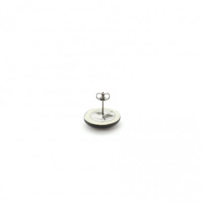 【美濃焼】苔むらタイルピアス(直径15mm)