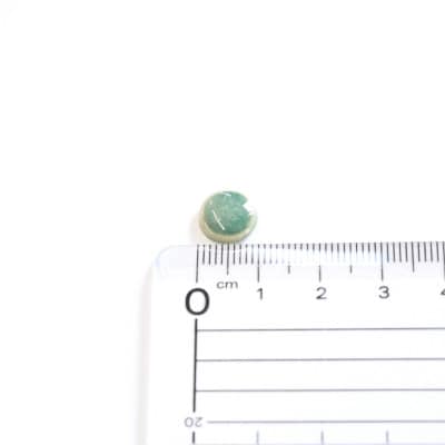 【美濃焼】緑むらタイルピアス(直径10mm)
