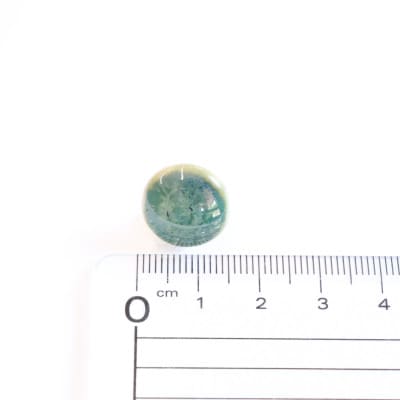 【美濃焼】緑むらタイルピアス(直径15mm)