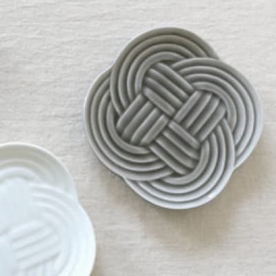 【4枚SET】美濃焼 結 11小皿 黒 10.8×1.2cm 小田陶器