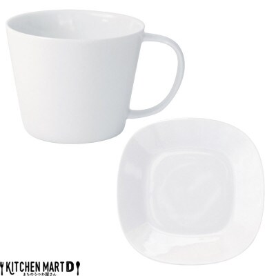 美濃焼 プレーリー  ホワイト 【2客SET カップL&プレートSセット 260cc】 小田陶器