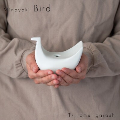 【3色SET】五十嵐務 鳥 一輪挿し 美濃焼 陶芸作品