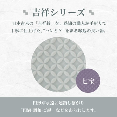 【美濃焼】吉祥 19リム皿 七宝 2枚セット 瑞浪市 JS企画 小田陶器