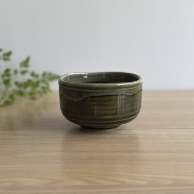 【美濃焼・みずなみ焼】抹茶椀　宇治川　箱入り