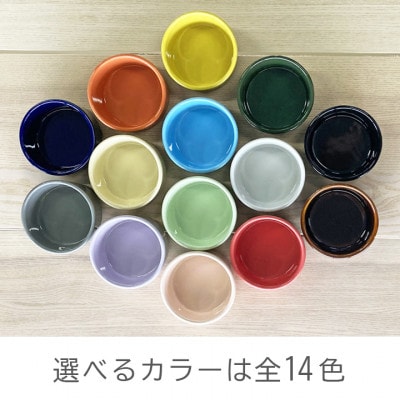 美濃焼　陶器製ペット用フードボウル【Bambooプレーンフードボウル/アップルグリーンpet140】