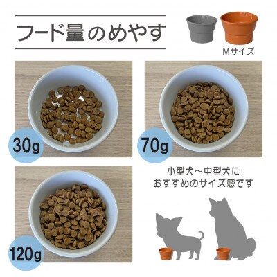 美濃焼 陶器製ペット用フードボウル【丸高台プレーンフードボウル(M/クリームレモン)pet112】