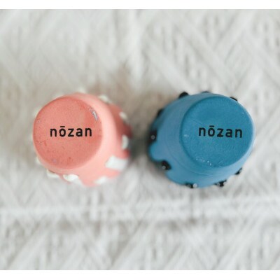nozan ひとしずく カップ (Pink/Blue)各色200ml×1　計2個