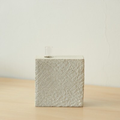 Clay Flower Vase(WHITE)