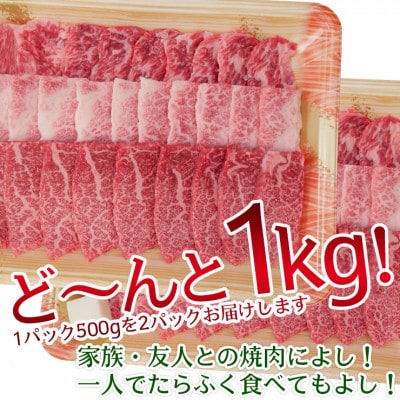 飛騨牛 焼肉用カルビ 1kg(500g×2)