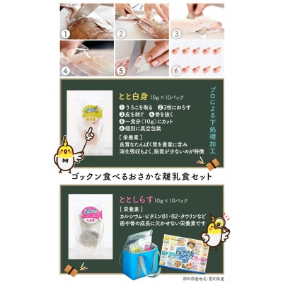 「おさかな離乳食セット」ととBaby(離乳初期セット)・K004-15