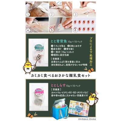 「おさかな離乳食セット」ととBaby(離乳後期セット)・K006-16