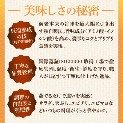 殻付き低温熟成海老6尾×6P・K318