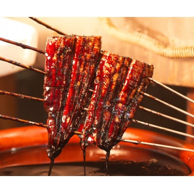 手焼き一色産うなぎ蒲焼4尾(約530g)和食処愛お奨めの逸品!無頭　国産・A203