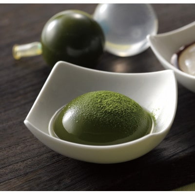 創業110年の和菓子老舗店の抹茶スイーツ<抹茶ぷち水玉>8個入・H049