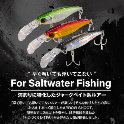 ARROW SHOOT TYPE A60グリーンバックA鱗有/赤金A鱗有/サバN3個セット・A185