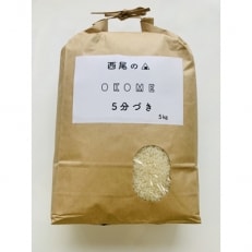 【令和5年産】西尾のお米・翔米5kg(コシヒカリ5分づき)K223-12